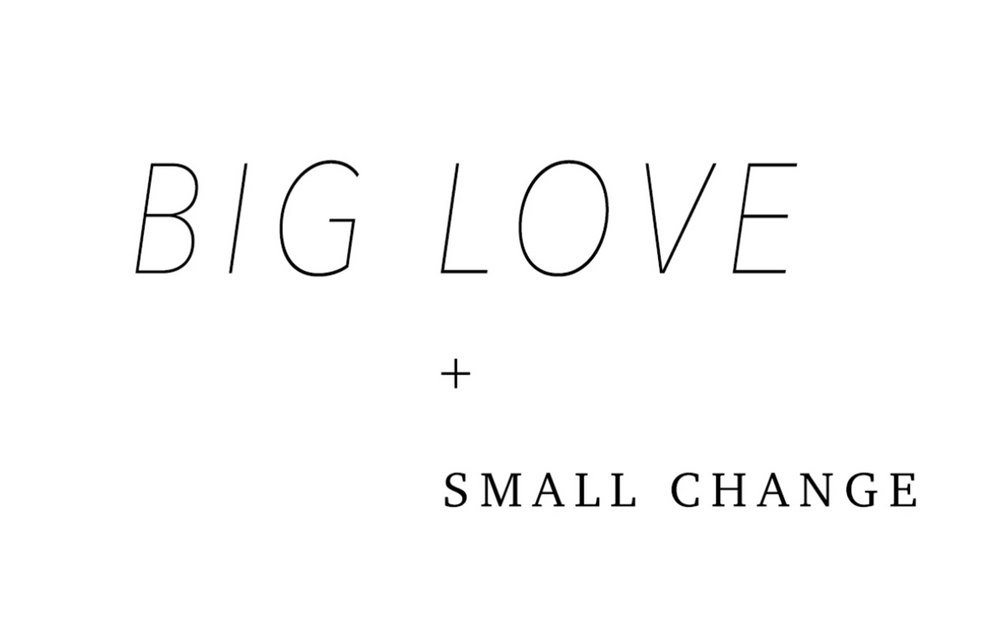 BIG LOVE and Small Change
