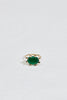 gold ring with xl prongs and green onyx