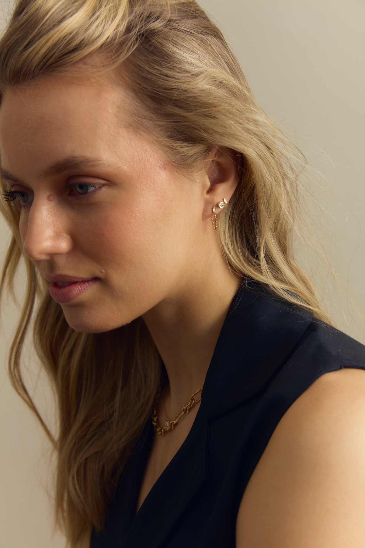 JP BALL CHAIN HOOPS | Jane Pope Jewelry