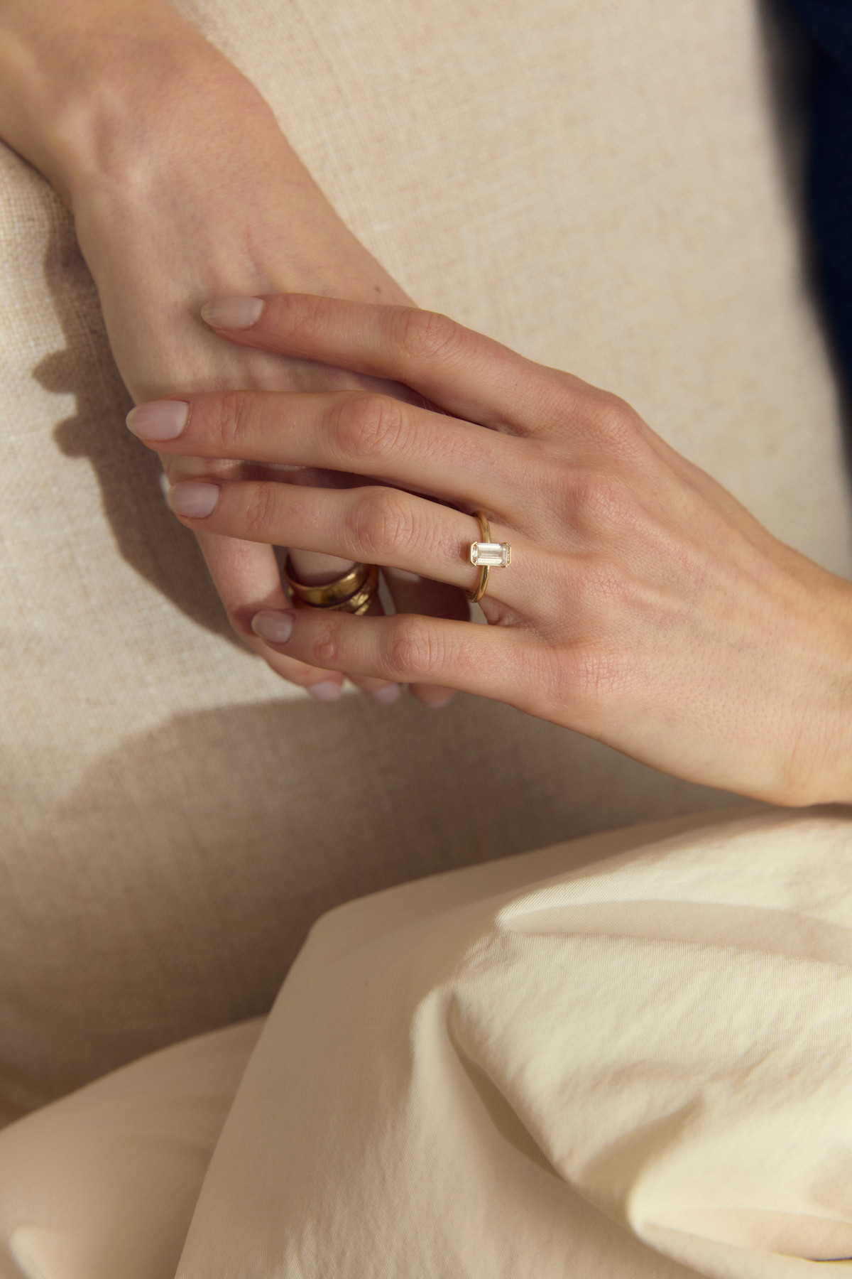 pomum double orion ring✴︎ gold free size Puzzle Gold Knuckle Ring Set - Two of Most