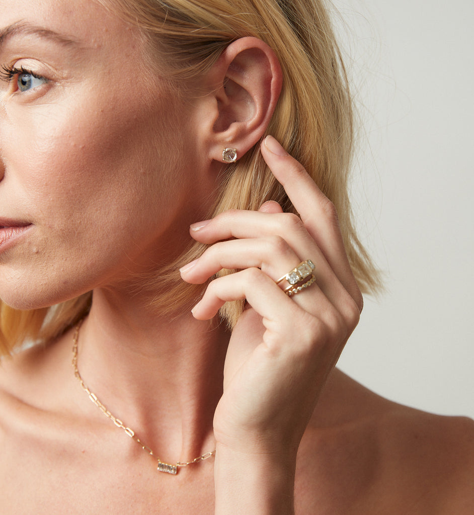 Gold Stud Earrings  Fashion Jewellery  January 2023
