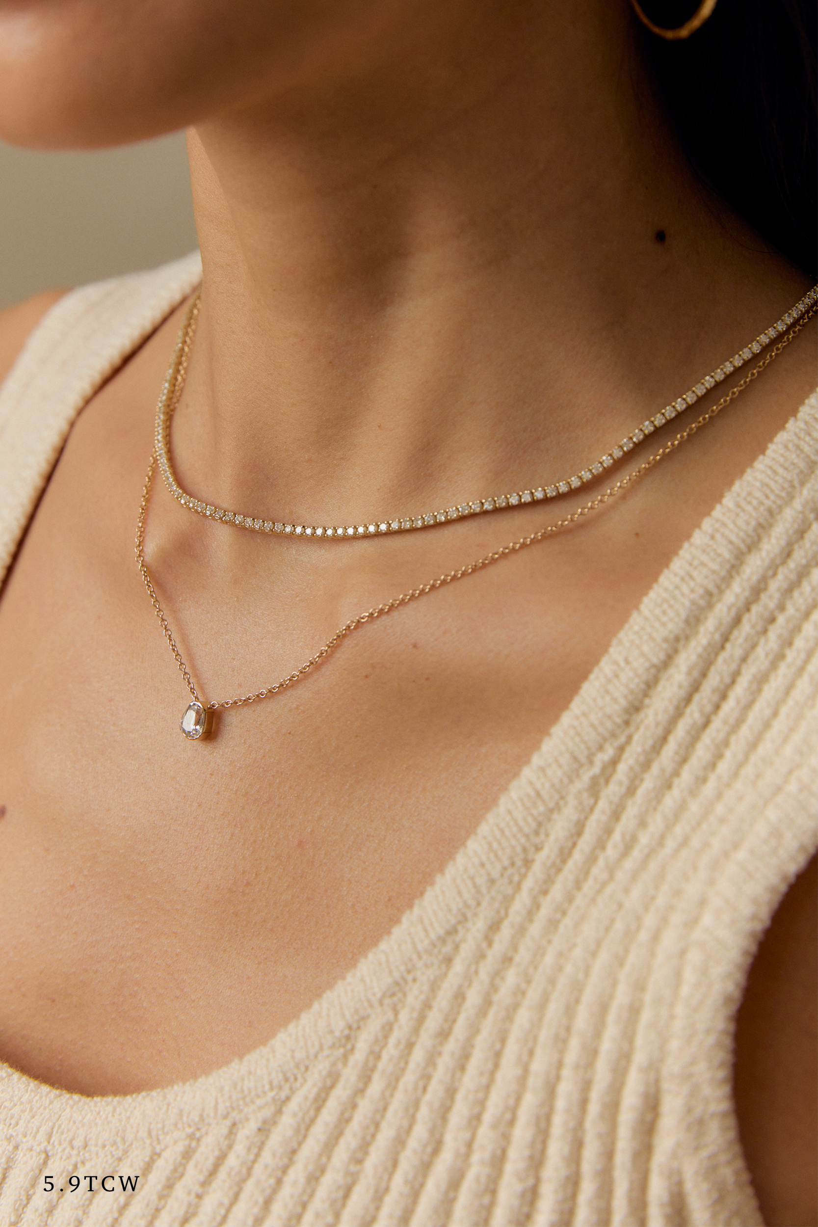 JP DIAMOND LINE NECKLACE | Jane Pope Jewelry