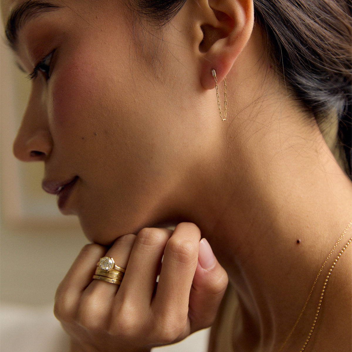 JP CABLE CHAIN HOOPS | Jane Pope Jewelry