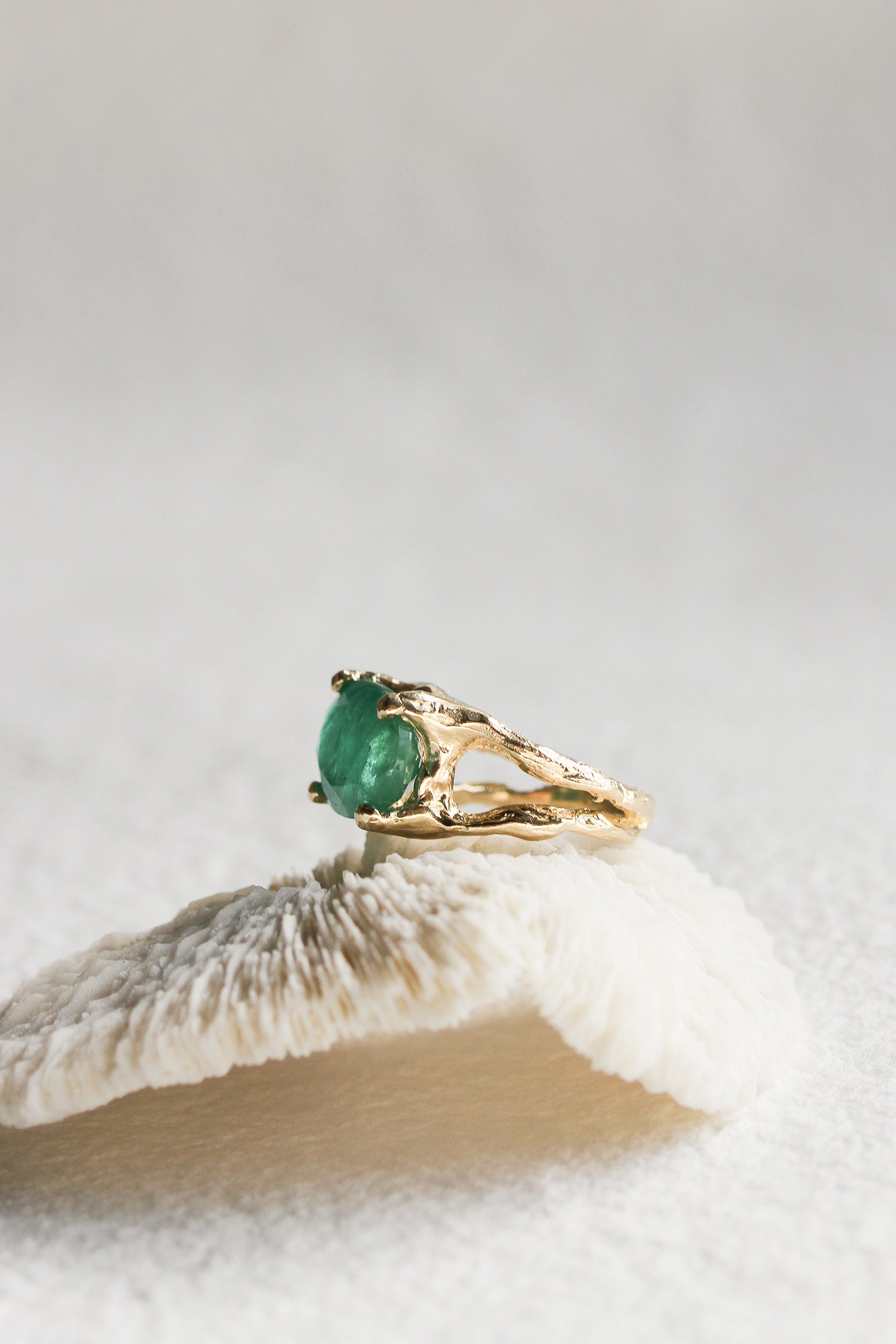 JP EMERALD BRANCH RING | Jane Pope Jewelry