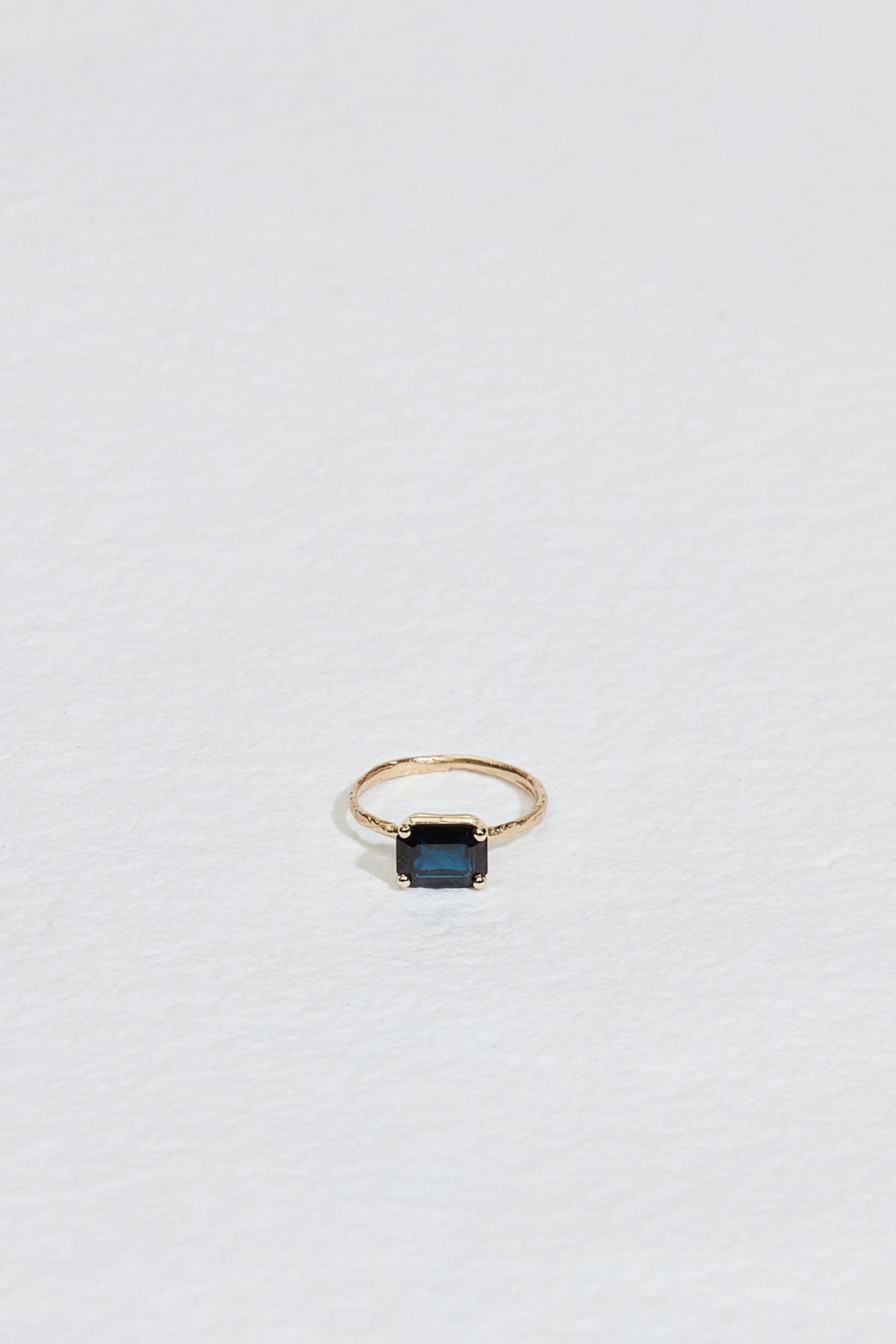 JP FOUR PRONG RECTANGLE TWIG RING | Jane Pope Jewelry